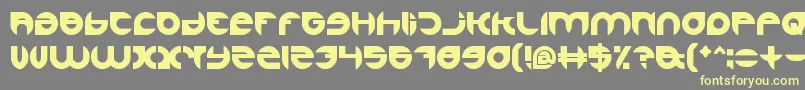 AlexandraBold-fontti – keltaiset fontit harmaalla taustalla