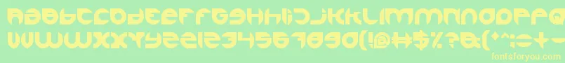 AlexandraBold Font – Yellow Fonts on Green Background