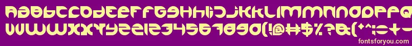 AlexandraBold Font – Yellow Fonts on Purple Background