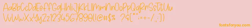 More about Avoids Dislikes Font Avoids Dislikes Font – Orange Fonts on Pink Background