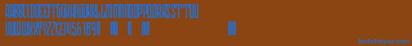 Avriella Free Font – Blue Fonts on Brown Background