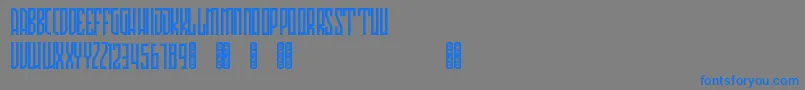 Avriella Free-Schriftart – Blaue Schriften auf grauem Hintergrund