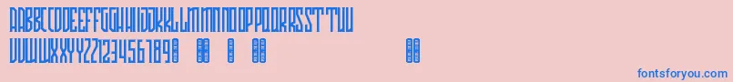 Avriella Free Font – Blue Fonts on Pink Background