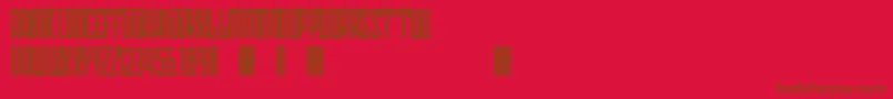 Avriella Free Font – Brown Fonts on Red Background