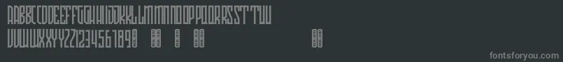Czcionka Avriella Free – szare czcionki na czarnym tle