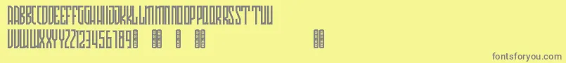 Avriella Free Font – Gray Fonts on Yellow Background