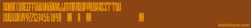 Avriella Free Font – Orange Fonts on Brown Background