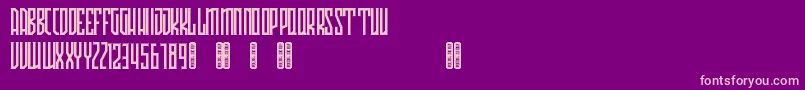 Avriella Free Font – Pink Fonts on Purple Background