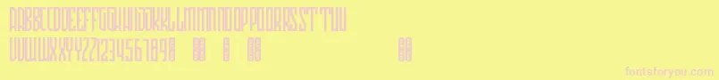 Avriella Free Font – Pink Fonts on Yellow Background