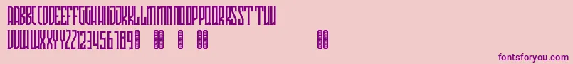Шрифт Avriella Free – фиолетовые шрифты на розовом фоне