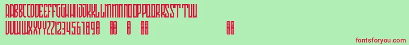 Avriella Free Font – Red Fonts on Green Background