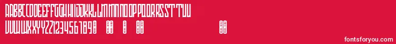 Avriella Free Font – White Fonts on Red Background