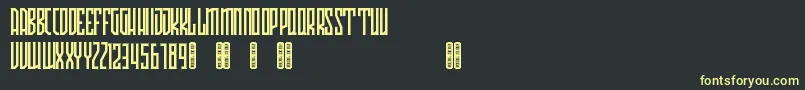 Avriella Free Font – Yellow Fonts on Black Background