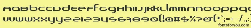 Czcionka Randi – czarne czcionki na żółtym tle