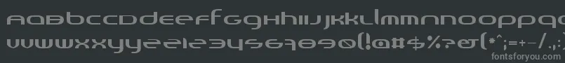 フォントRandi – 黒い背景に灰色の文字