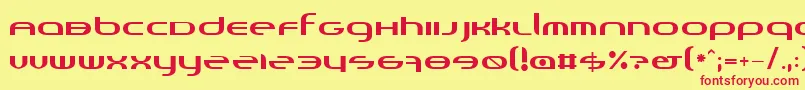 Randi Font – Red Fonts on Yellow Background