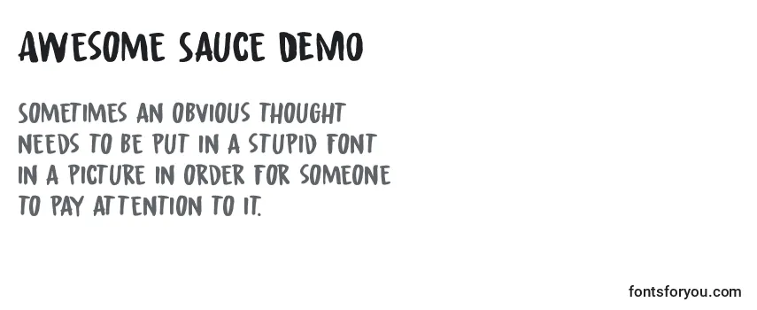 Awesome Sauce DEMO Font