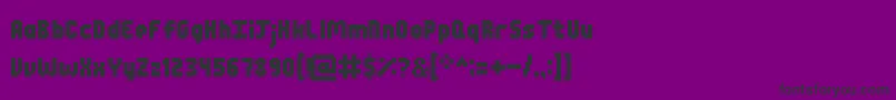 awesome-fontti – mustat fontit violetilla taustalla