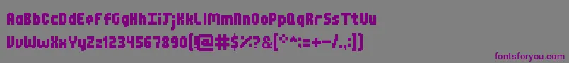 awesome Font – Purple Fonts on Gray Background