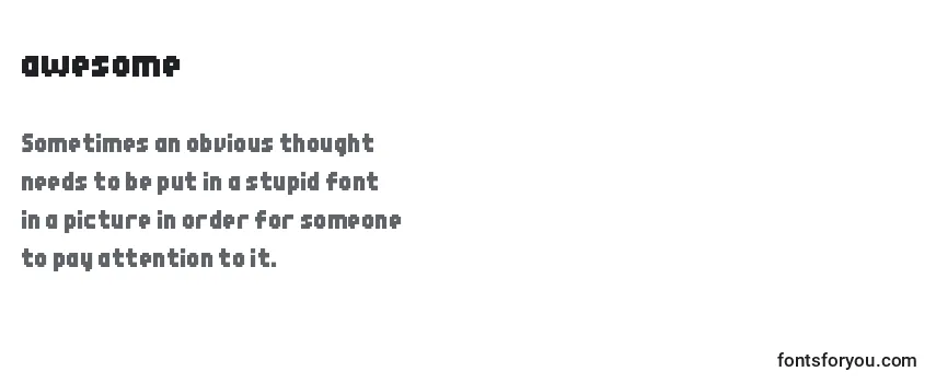 Awesome (120362) Font
