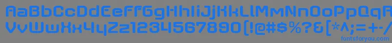 フォントaxaxax bd – 灰色の背景に青い文字
