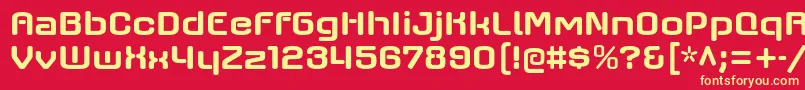 axaxax bd Font – Yellow Fonts on Red Background