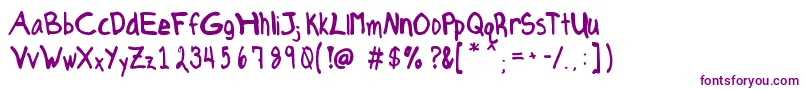 Axe Hand Font – Purple Fonts