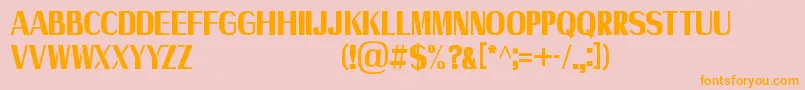 Axile   Personal Use Only Font – Orange Fonts on Pink Background