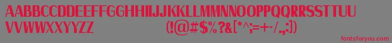 Axile   Personal Use Only Font – Red Fonts on Gray Background