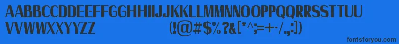 Axile   Personal Use Only Font – Black Fonts on Blue Background