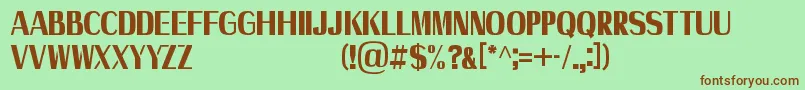 Axile   Personal Use Only Font – Brown Fonts on Green Background