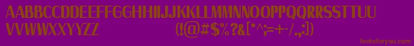 Axile   Personal Use Only Font – Brown Fonts on Purple Background