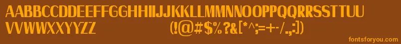 Axile   Personal Use Only Font – Orange Fonts on Brown Background