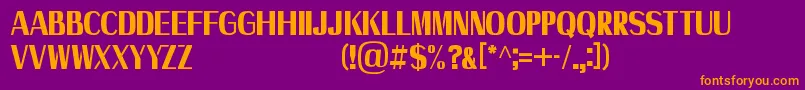 Axile   Personal Use Only Font – Orange Fonts on Purple Background