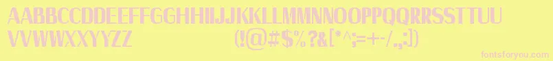 Axile   Personal Use Only Font – Pink Fonts on Yellow Background