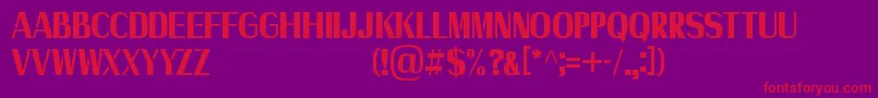 Axile   Personal Use Only Font – Red Fonts on Purple Background