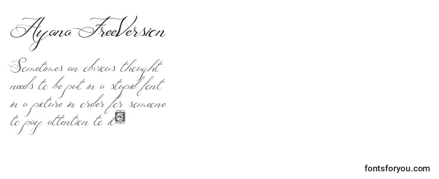 Ayana FreeVersion Font