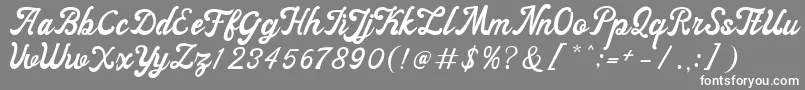 ayangduit Font – White Fonts on Gray Background