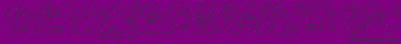 Ayla script Free Demo Font – Black Fonts on Purple Background