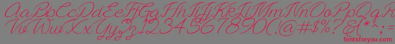 fuente Ayla script Free Demo – Fuentes Rojas Sobre Fondo Gris