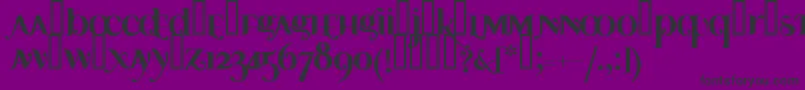 AYOSB    Font – Black Fonts on Purple Background