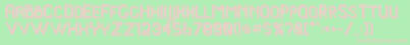 ayuenda shadow Font – Pink Fonts on Green Background