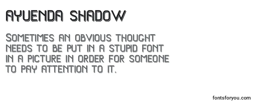 Шрифт Ayuenda shadow