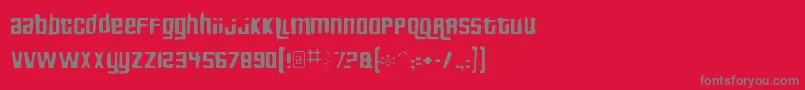 Pricedowngaunt Font – Gray Fonts on Red Background