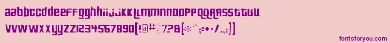 Pricedowngaunt Font – Purple Fonts on Pink Background