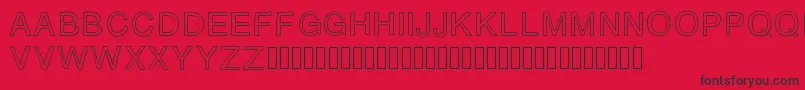 AZ Font – Black Fonts on Red Background