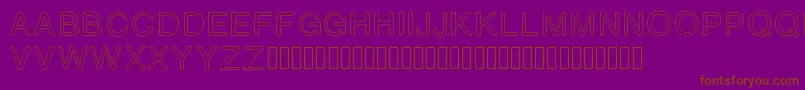 AZ Font – Brown Fonts on Purple Background