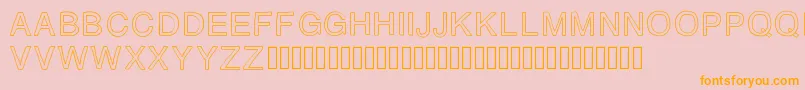 AZ Font – Orange Fonts on Pink Background