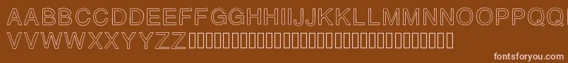 AZ Font – Pink Fonts on Brown Background