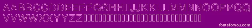 AZ Font – Pink Fonts on Purple Background